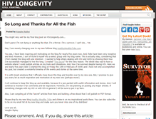Tablet Screenshot of hivlongevity.com